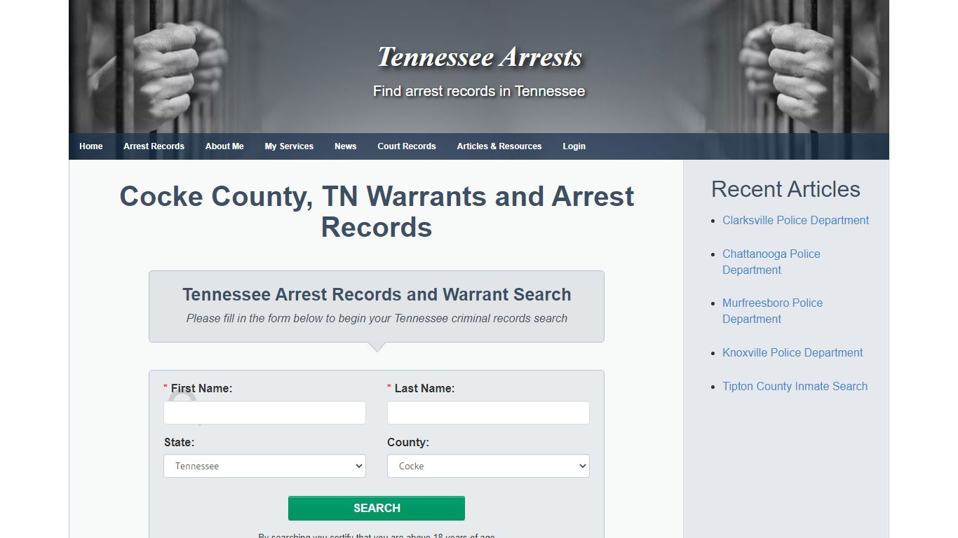 Cocke County, TN Warrants and Arrest Records - Tennessee Arrests